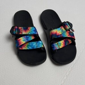 Chaco Multicolor Tie-Dye Sandals